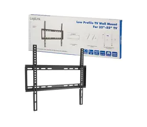 LogiLink BP0009 černá / Nástěnný držák na TV / VESA / 32" až 55" / do 35 kg / pevný