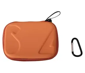 Sunnylife OA5-B893-C oranžová / Brašna pro sportovní kamery / OSMO Action 5 Pro/4/3 / PU kůže + EVA