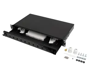 Lanberg Optický patch panel 19" 1U / 12× SC Duplex / 12× LC Quad / černý