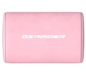 DXRACER Herní židle GLADIATOR růžovo-bílá / látková / nosnost 130 kg / sklon opěradla 135° / 3D područky