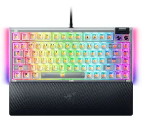 Razer BlackWidow V4 75% Phantom White / Herní klávesnice / US layout
