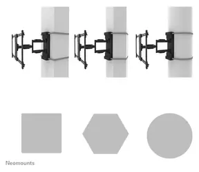 Neomounts WL40S-910BL16 černá / držák televize na zeď / velikost 40-70" / VESA 200x100 - 600x400 / nosnost 45 kg