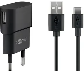 Goobay 45298 černá / Nabíjecí sada / USB-C / 5W / kabel 1 m