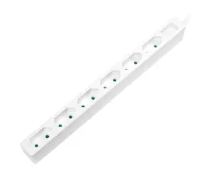 LogiLink LPS231 bílá / Prodlužovací kabel / 6 zásuvek / 1,5 m / 3400 W