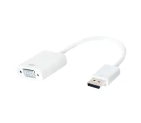 LogiLink CV0059B bílá / Adaptér / DisplayPort - VGA / max. 1920×1200 / 15 cm