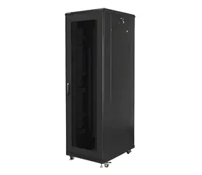 Lanberg Rozvaděč 42U černý / Stojanový rozvaděč / 19" / Šířka 800 mm / Hloubka 800 mm / perforované dveře