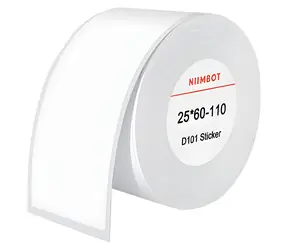Niimbot T25*60-110 bílá / Termální štítky / 25x60 mm / 110 ks / pro D101