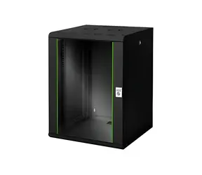 Digitus Unique DN-19 16U-6/6-SW černá / Nástěnný rozváděč / 16U / 60x82x60 cm / nosnost 100 kg