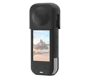 Puluz PU757B černá / Silikonové pouzdro / pro Insta360 X5 / s krytem objektivu