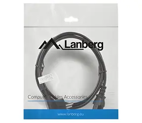 Lanberg napájecí kabel CEE7/7 - IEC C13 černá / Napájecí kabel / 1,8 m