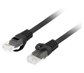Lanberg Cat6 černá / Patch kabel / UTP / 2 m / LSZH / CU / Fluke Passed