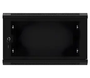 Lanberg WF01-6406-23B černá / Nástěnný rozvaděč / 19" / 6U / 600x450 mm / perforované dveře / flat pack