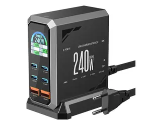 BlitzWolf BW-S31 černá / Síťová nabíječka / 240W / 4x USB-C / 2x USB-A / PD