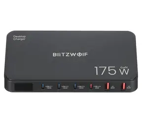 Blitzwolf BW-S30 / Nabíjecí stanice / 175W / 4x USB-C + 2x USB-A / PD3.0 / QC4+