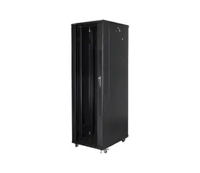 Lanberg Stojanový rozvaděč 42U 600x1000 černá / Stojanový rozvaděč / 19" / LCD displej / Nosnost 800 kg