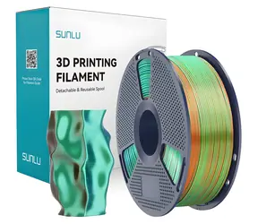 Sunlu PLA+ Silk oranžová-modrá-zelená / Struna pro 3D tiskárnu / PLA / 1,75 mm / 1 kg