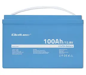 Qoltec Akumulátor LiFePO4 / Akumulátor / 12,8V / 100Ah / 1280Wh / BMS