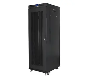 Lanberg FF01-6837-23BL černá / Stojanový rozvaděč / 19" / 37U / 600 x 800 mm / perforované dveře / LCD displej