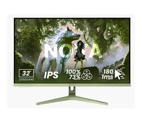31.5" Arozzi Nova 32T2K180 zelená / Monitor / IPS / QHD 2560x1440 / 180Hz / 1ms / 2x HDMI + DP