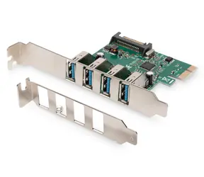 Digitus USB 3.0 PCIe rozšiřující karta / PCIe rozšiřující karta / 4x USB 3.0 (A/F) / VL805 chipset