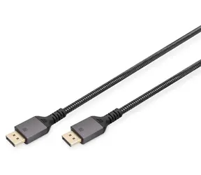 Digitus DisplayPort 8K / Kabel / DP 1.4 / 3 m / pozlacené konektory / hliníkové pouzdro