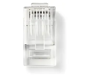 Nedis CCGB89305TP / Konektor RJ45 / CAT6 UTP lanko / pozlacené kontakty / 10 ks