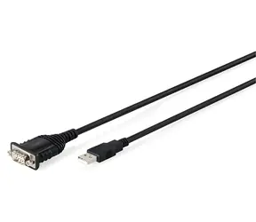 Digitus USB 2.0 - RS232 adaptér černá / Adaptér / USB Typ-A / RS-232 / 1,8 m