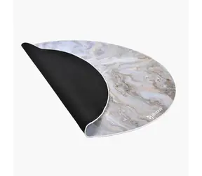 Arozzi ZONA Round Floor Pad White Marble / Ochranná podložka na podlahu / kulatá / design White Marble