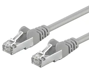 PremiumCord SFTP CAT6A 1m šedá / Patch kabel / RJ45-RJ45 / LSOH / AWG 26/7