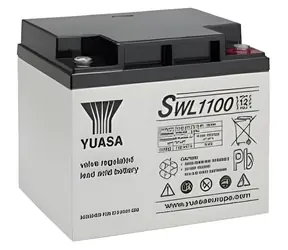 Yuasa SWL1100 / Olověná baterie / 12V / 40,6Ah / závit M5 / životnost 12 let