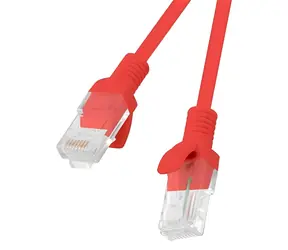 Lanberg CAT5E UTP 20m červená / Patch kabel / RJ45-RJ45 / Fluke Passed