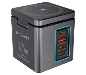 BlitzWolf BW-i113 / Nabíječka do sítě / 105W / GaN / USB-A + 3x USB-C