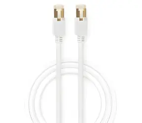 Nedis CAT6 bílá / Síťový kabel / S/FTP / RJ45 - RJ45 / 1 m