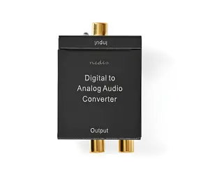 Nedis ACON2510BK / Audio převodník / TosLink / RCA / 3,5mm