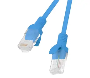 Lanberg UTP CAT5E 20m modrá / Patch kabel / RJ45-RJ45 / Fluke Passed