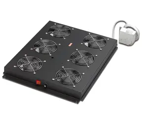 Digitus DN-19 FAN-6-SRV-B / Stropní ventilátorová jednotka / 6 ventilátorů / termostat / černá