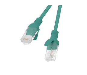 Lanberg CAT6 1m zelená / Patch kabel / UTP / RJ45-RJ45 / Fluke Passed
