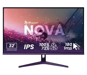 31.5" Arozzi Nova 32T2K180 fialová / Monitor / IPS / QHD 2560x1440 / 180Hz / 1ms / 2x HDMI + DP