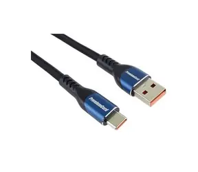 PremiumCord USB-C - USB-A 1,5m / Kabel / 5A rychlonabíjecí / bavlněný oplet