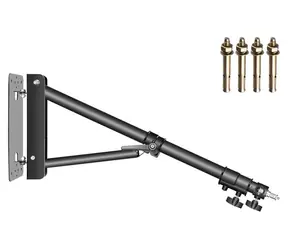Neewer ST-WM130 / Nástěnné rameno / kov / 80-130 cm / nosnost 3 kg / závit 1/4" a 3/8"
