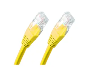 XtendLan Patch kabel Cat5e UTP 1m žlutý / Patch kabel / RJ45-RJ45