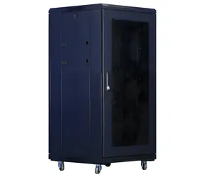 XtendLan 18U/600x1000 černý / Stojanový rozvaděč / 19" / perforované dveře a záda