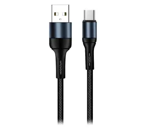 Colorway černá / Datový kabel / USB-A - USB-C / 2,4 A / 1 m