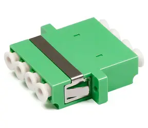 XtendLan LC-LC quad adaptér SM APC zelený / Adaptér / Optický / LC-LC / SM APC