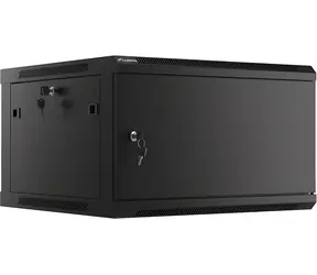 Lanberg WF01-6606-00B černá / Nástěnný rozvaděč / 19" / 6U / 600×600 mm / kovové dveře
