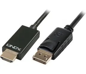 Lindy DisplayPort - HDMI černá / Kabel / 2 m / max. 4096 × 2160 px