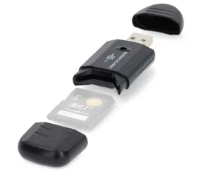Nedis čtečka paměťových karet černá / Čtečka paměťových karet / MMC / SD / SDHC / USB 2.0