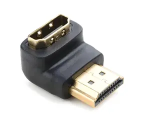 Nedis adaptér HDMI úhlový 90° černý / Adaptér HDMI / Zástrčka - zásuvka