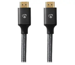 Nedis PROFIGOLD HDMI 2.1 5 m antracit / Kabel HDMI / 8K 60Hz / 48 Gbps / Pozlacené konektory