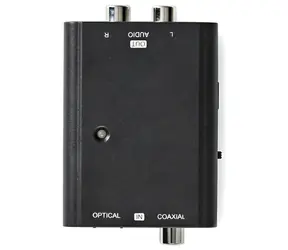 Nedis převodník digitálního audia na RCA / Audio převodník / Toslink/RCA vstup / 2x RCA výstup / USB napájení